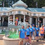 Group picture of students at Six Flags; Camp Canopy 2025