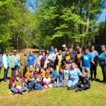 group picture of TFA's annual ASD awareness cookout; Light It Up Blue 2025